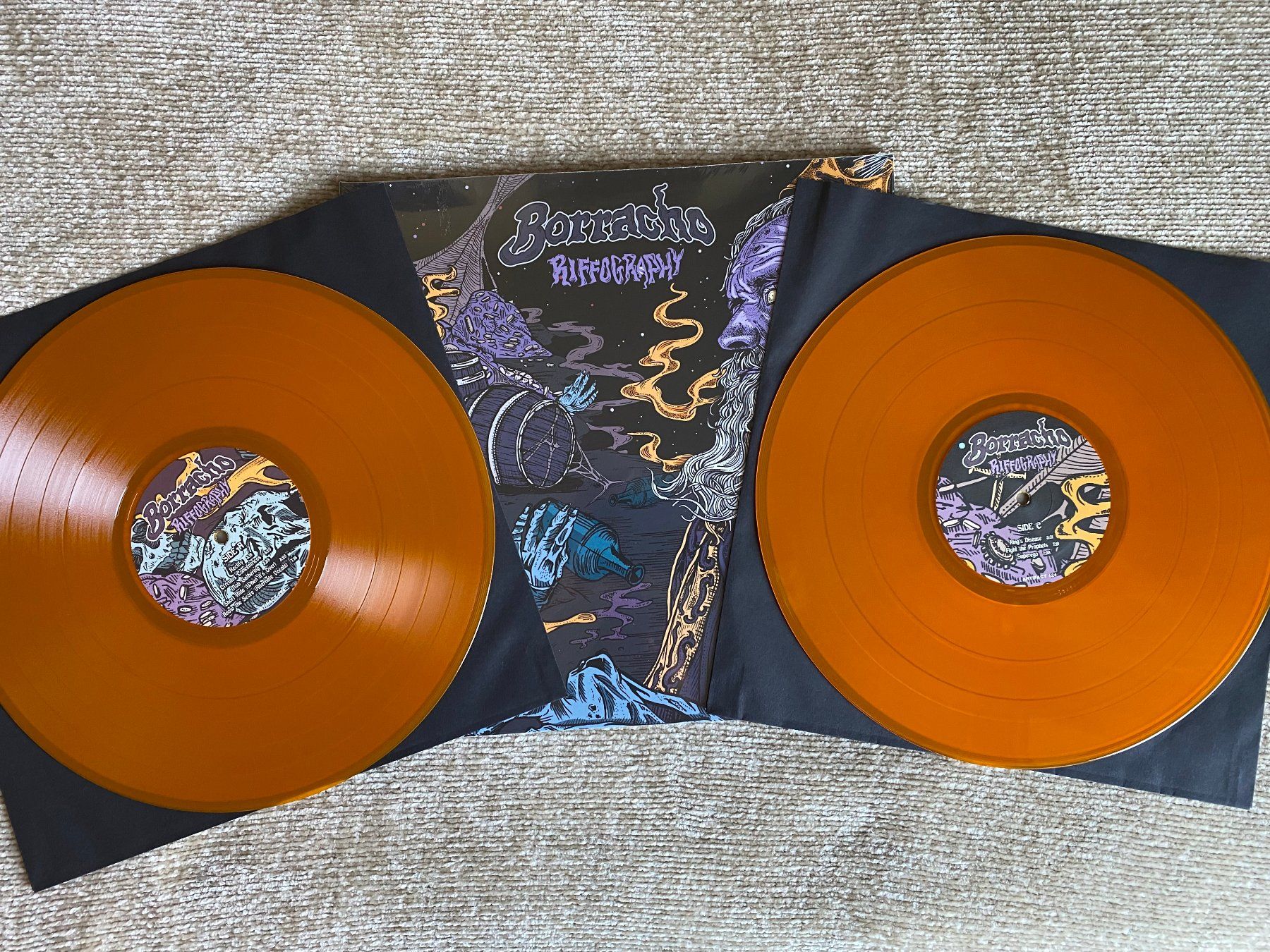 Dischi in vinile: Borracho – Riffography / 2 LP Orange – Nuovo e nell'imballaggio originale da Basel venduto da Dinosauce 2