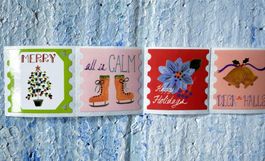 Sticker-Set Abziehbilder - Aufkleber - Autocollants X-Mas