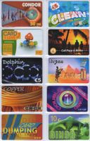 10 diverse Prepaidkarten aus der Welt - mit schönen Motiven