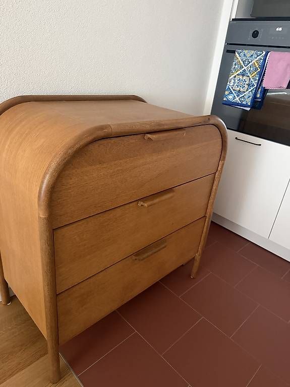 Maisons du monde Cassettiere: Commode Arletty 3 tiroirs en bois massif. – Usato da St-Léonard venduto da mir_9zt9 2