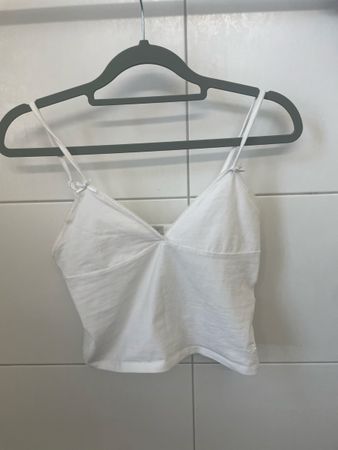 Sommerliches Trägershirt Weiss Gr. XS - Perfekt für den warm