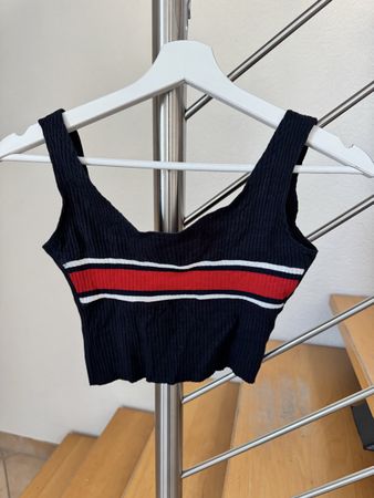 crop top d’été à rayures