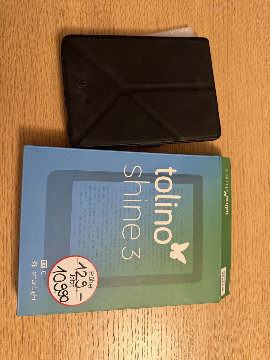 Tolino Tablet PC: E-Reader Tolino Shine 3 schwarz mit Hülle  – Usato da Morgarten venduto da elabaumann_ch