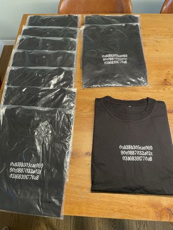 10x T-Shirts Grösse L Baumwolle neu made in Türkei