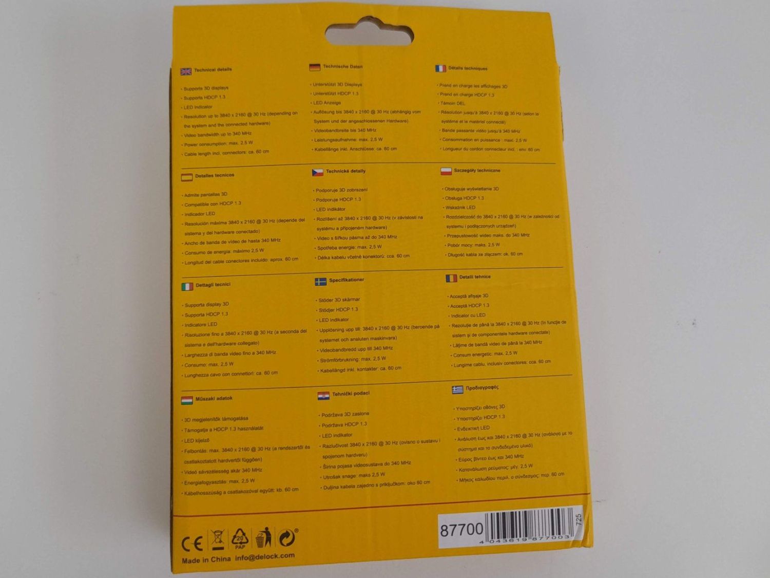 Adattatori: DELOCK HDMI Splitter – Nuovo (secondo la descrizione) da Liebefeld venduto da Restwert_Liebefeld 1