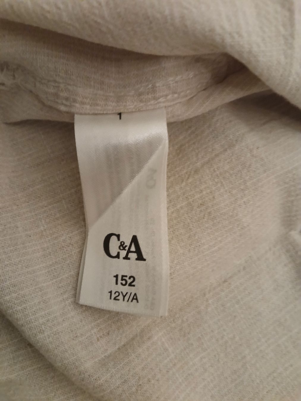 Hemden, T-Shirts & Polos: C&A Premium Leinenhemd kurzarm beige Grösse 152 – Gebraucht aus Rapperswil SG von bea_rn62 3