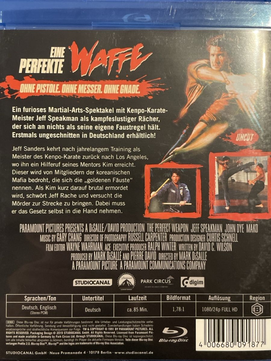 Tutti i DVDs: Eine perfekte Waffe (1991)  selten – Nuovo (secondo la descrizione) da Waldenburg venduto da Gonzo8 1