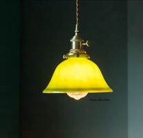 Lampe Suspendue Vintage  Douille en Cuivre