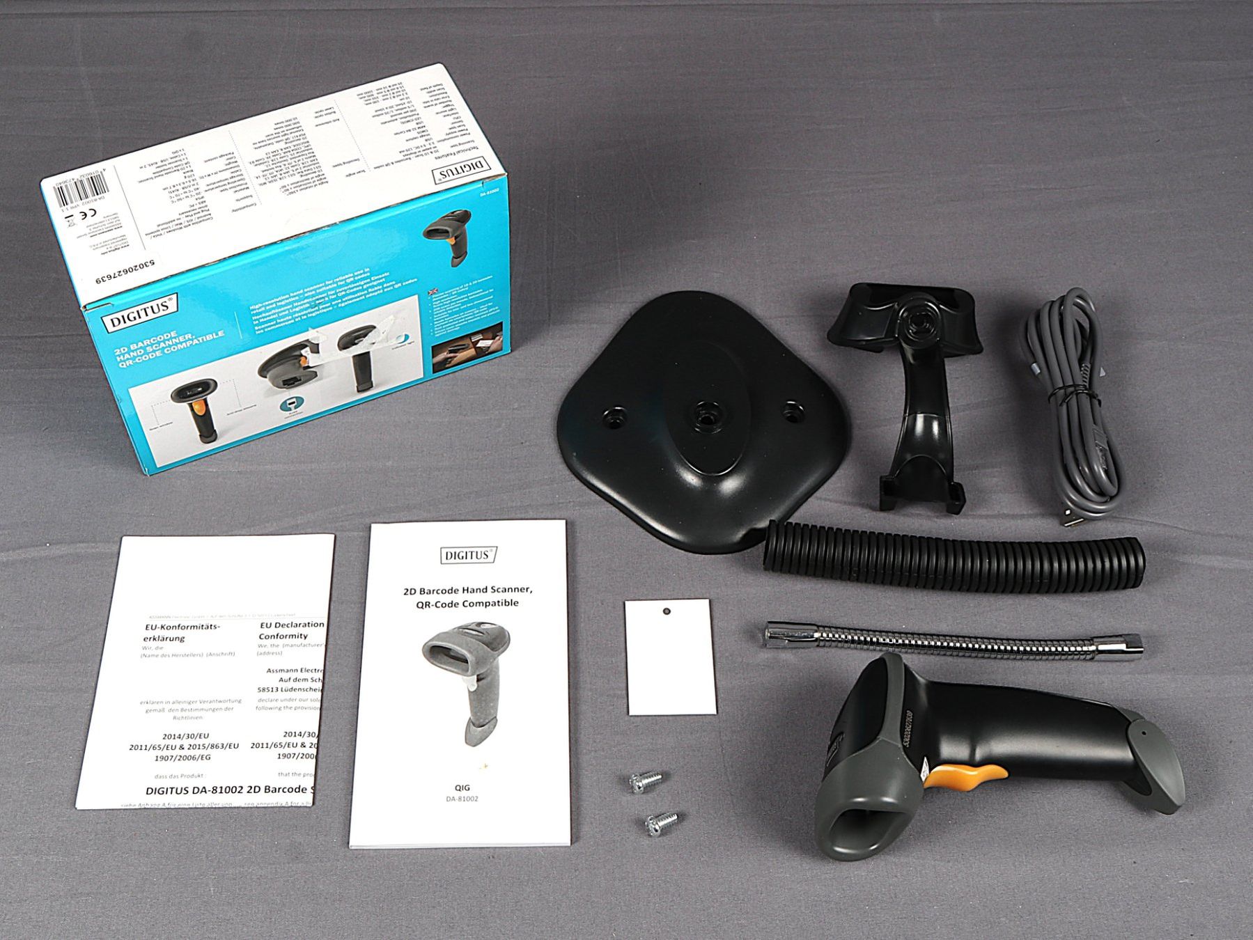Scanner: DIGITUS 2D Barcode Hand Scanner – Neu (gemäss Beschreibung) aus Steinen von Restwert_Steinen