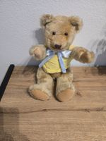 Heidiland Teddybär, Mohair mit brummstimme & edelweissknopf