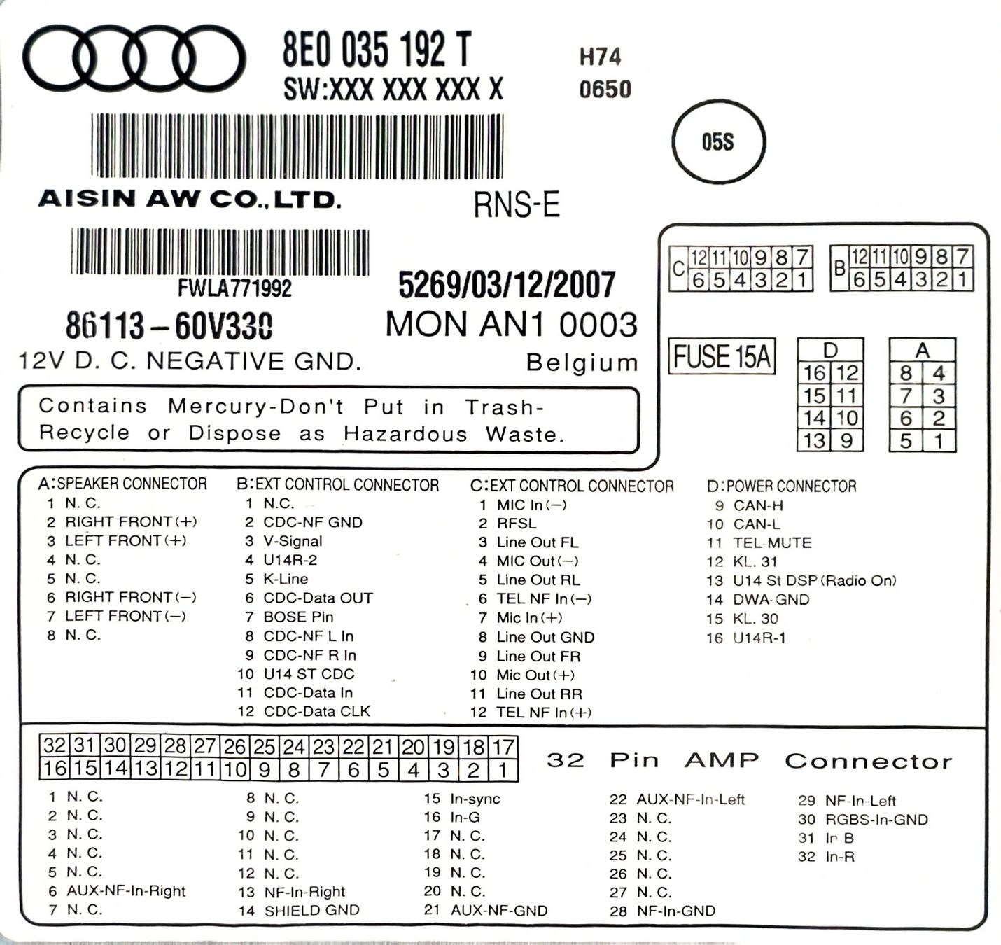 Radio: Audi RNS-E Plus 6,5 Zoll – Usato da Buchs SG venduto da nefi022 4