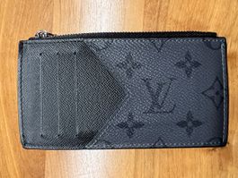 Louis Vuitton Kartenetui Monogram Eclipse schwarz-grau