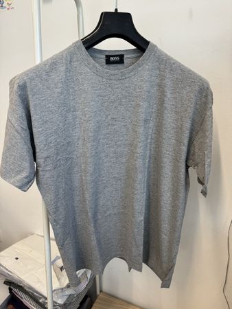Hugo Boss T-Shirt Grau Logo XL Vintage NEU