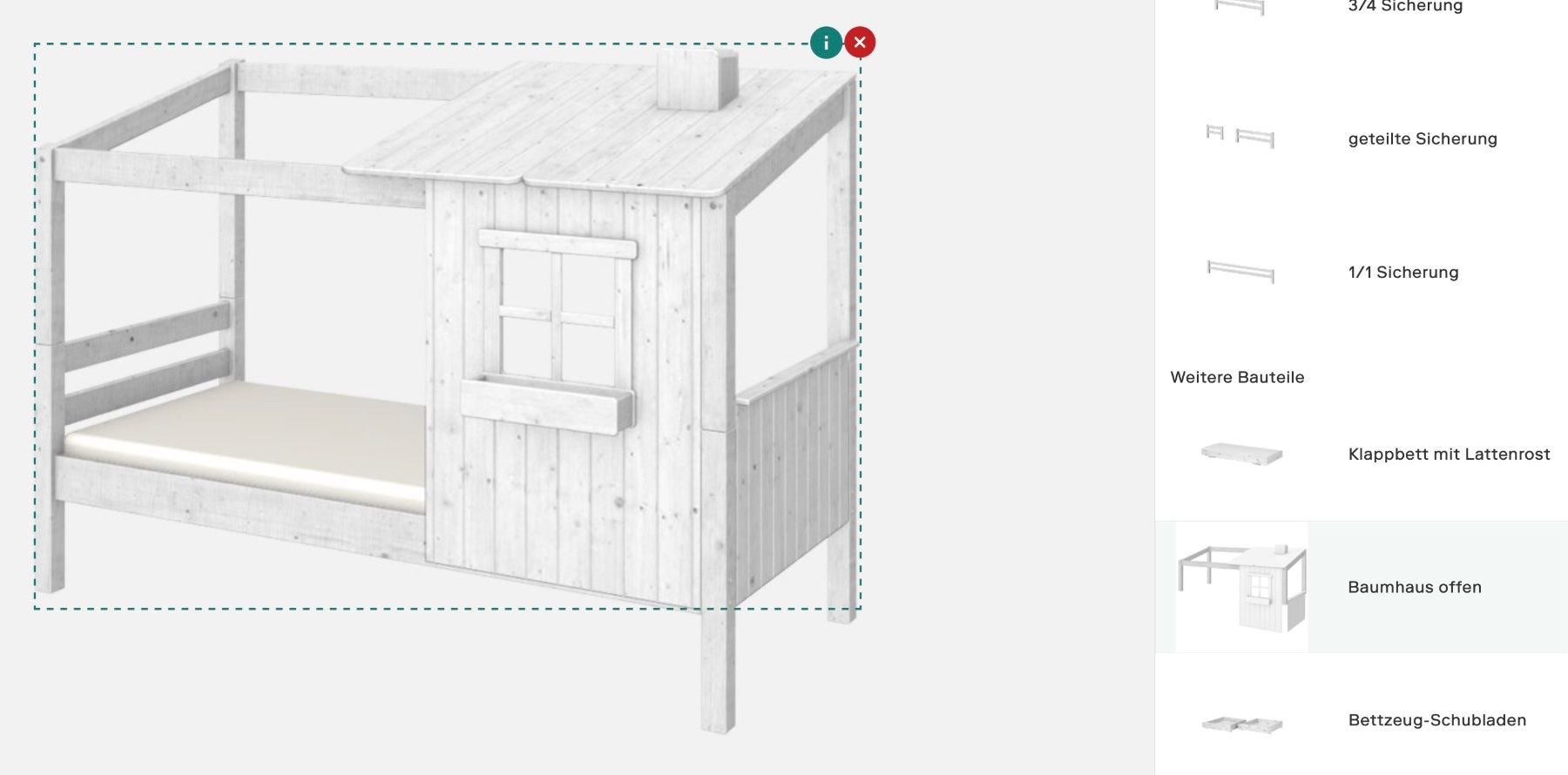 Micasa Betten: Flexa Halber Baumhaus Aufsatz Classic – Gebraucht aus Oberwil-Lieli von robertm99