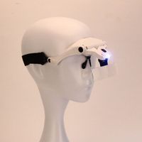 Stirnlupe brille Licht 2er LEDs