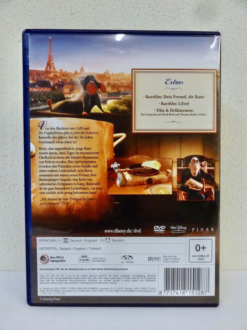 Tutti i DVDs: DVD RATAOUILLE DISNEY PIXAR – Nuovo (secondo la descrizione) da Kerzers venduto da wisaundso 2