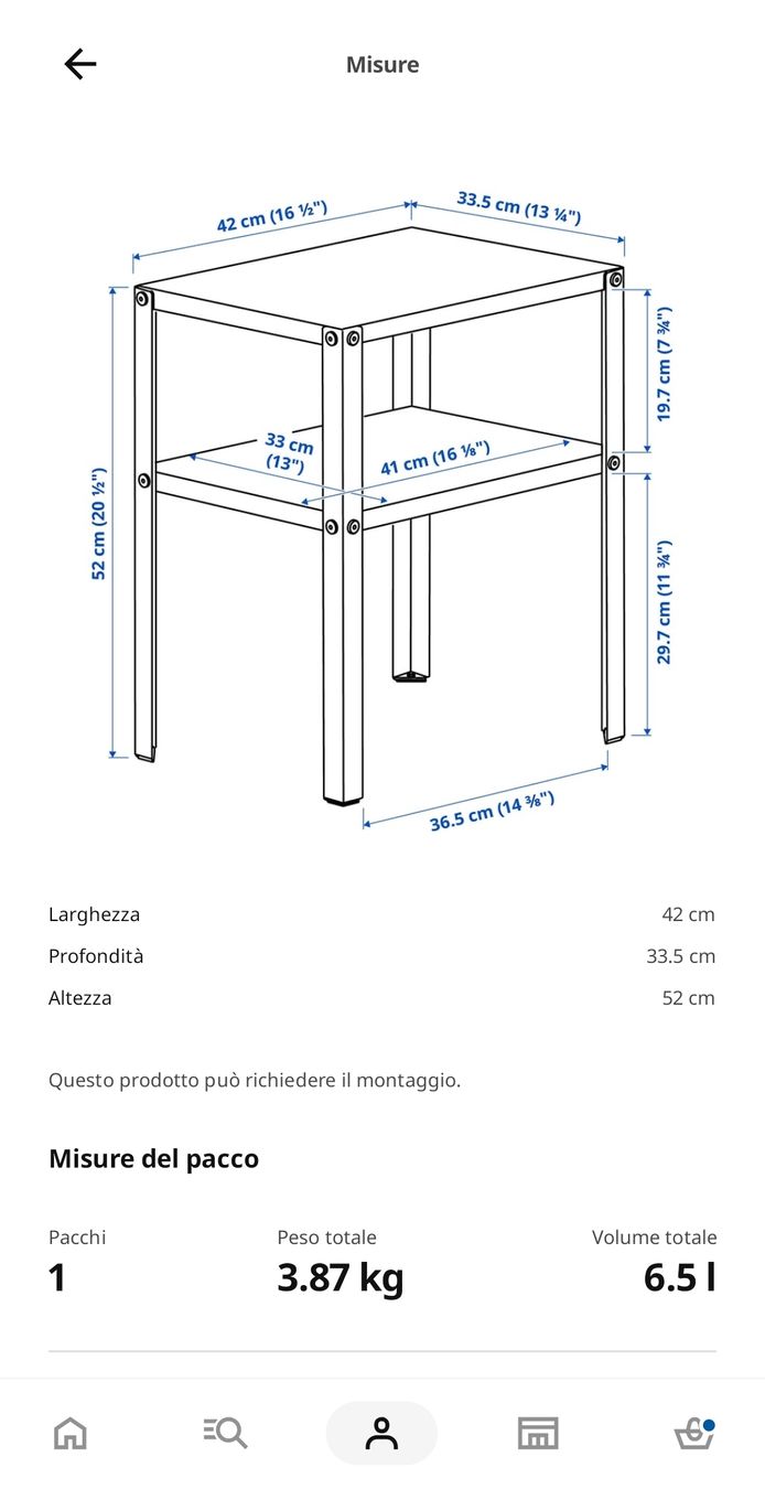 Ikea Comodini: Tavolino/comodino giallo IKEA - KNARREVIK – Usato da Breganzona venduto da Skiley99 3