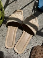 Sandaletten Leder beige Grösse 43 gebrauchter Zustand