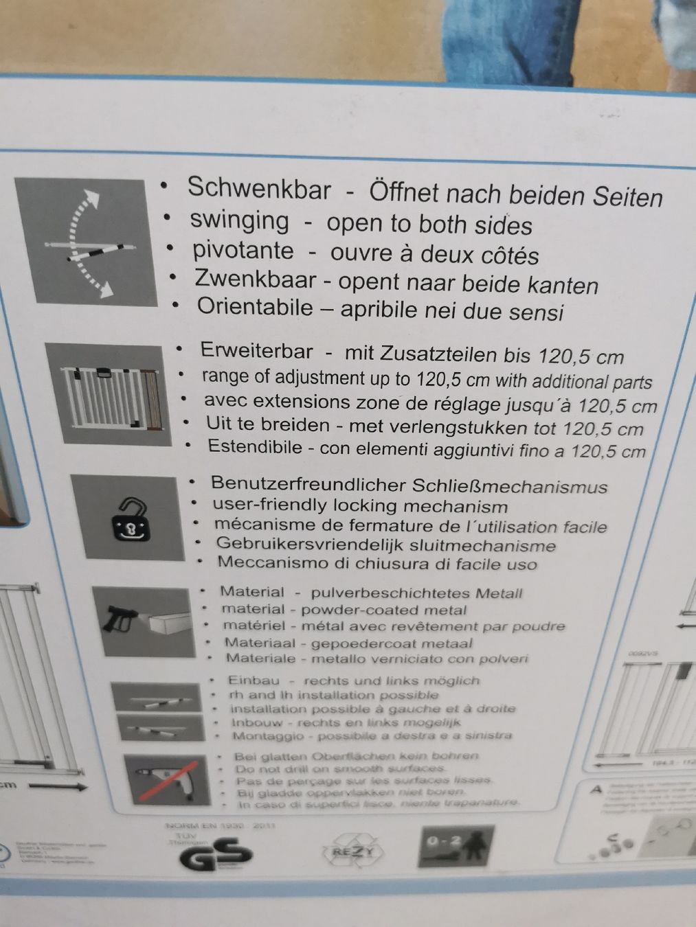 Tutto per la sicurezza: Geuther Treppenachutzgitter Easylock Nr. 4792 – Usato da Triesenberg venduto da mausebaer82 2