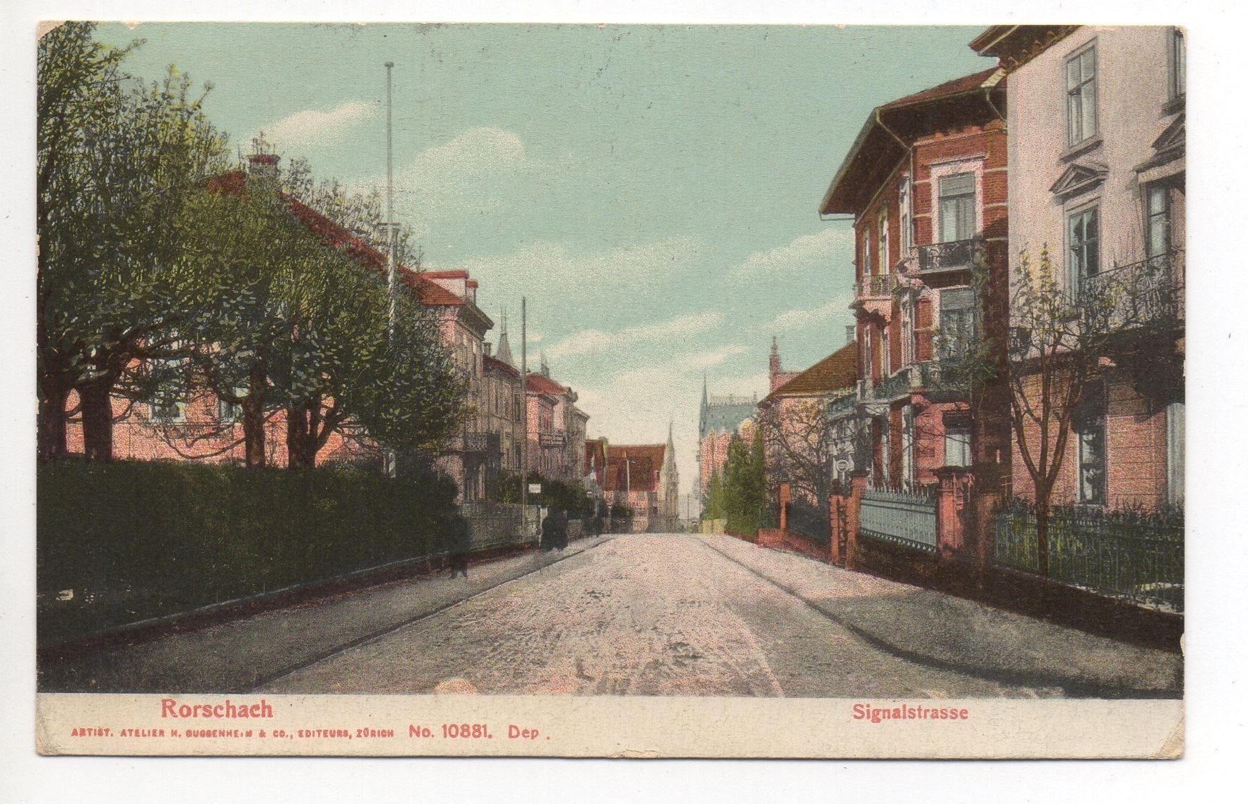 Cartoline postali: RORSCHACH Signalstrasse – Usato da Jona venduto da philajona