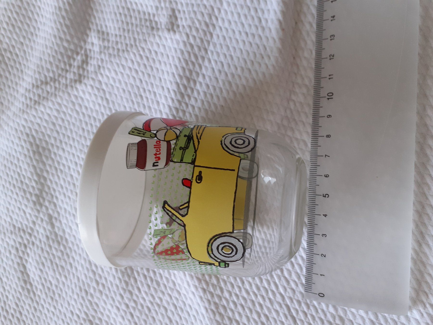 Gläser: Nutella Glas Auto Motiv mit Deckel – Gebraucht aus Yverdon von DerStorchUndDieBiene 2