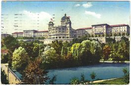 AK Bern Bundeshaus , gelaufen 1923