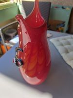 Rote Glasvase, Technik Glas