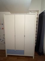 Paidi Kleiderschrank weiss-blau, 3-türig,
