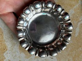 Aschenbecher liebliche Blume Silber (8cm)