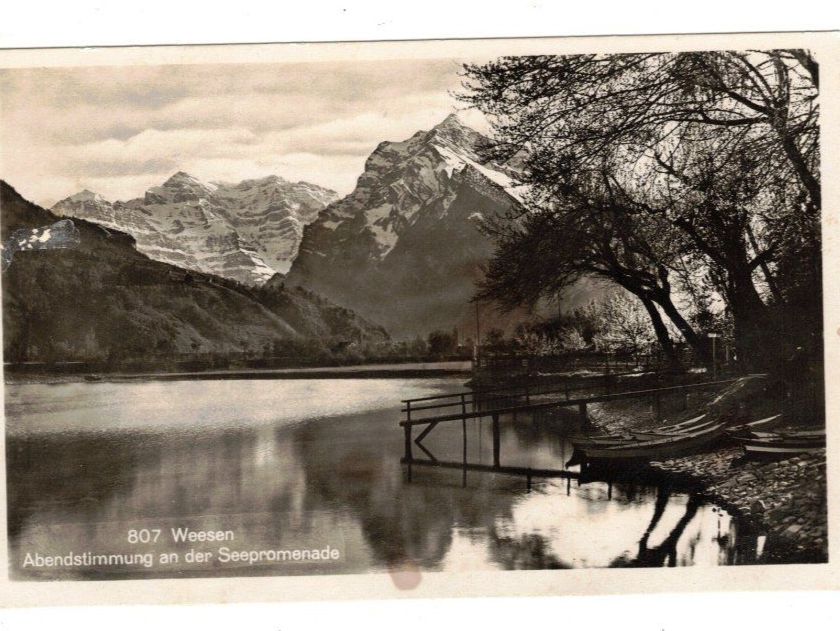 Cartoline postali: Weesen Glarus Berge Natur – Usato da Widnau venduto da Seppl480