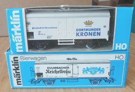 Märklin HO 4669 et 4416,  2 wagons bière DB