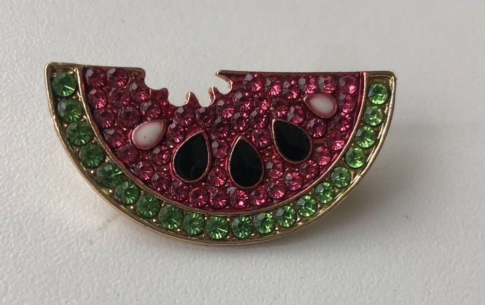 Broche Pastèque Créative - Alliage - Accessoire Mode été - Pour Vêtements, Sacs, Chapeaux - Cadeau Festif