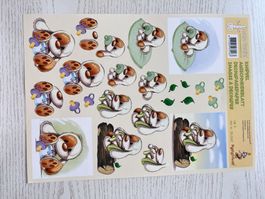 1 Set Kartenbögen mit 10 Mylo& Friends Designs
