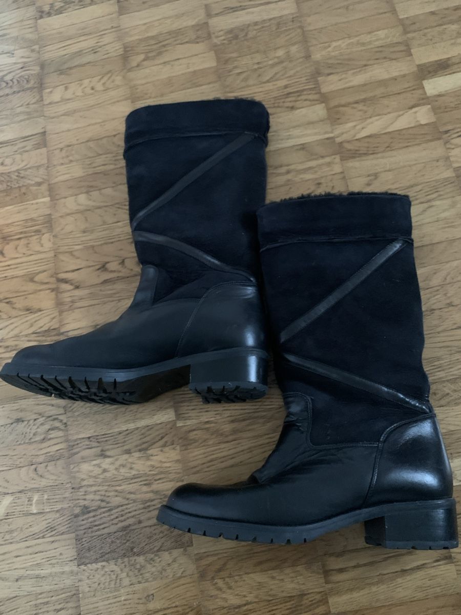 Scarpe da donna: Lammfell leder stiefel – Usato da Zürich venduto da Nikuska32