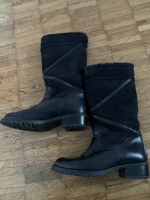 Lammfell leder stiefel