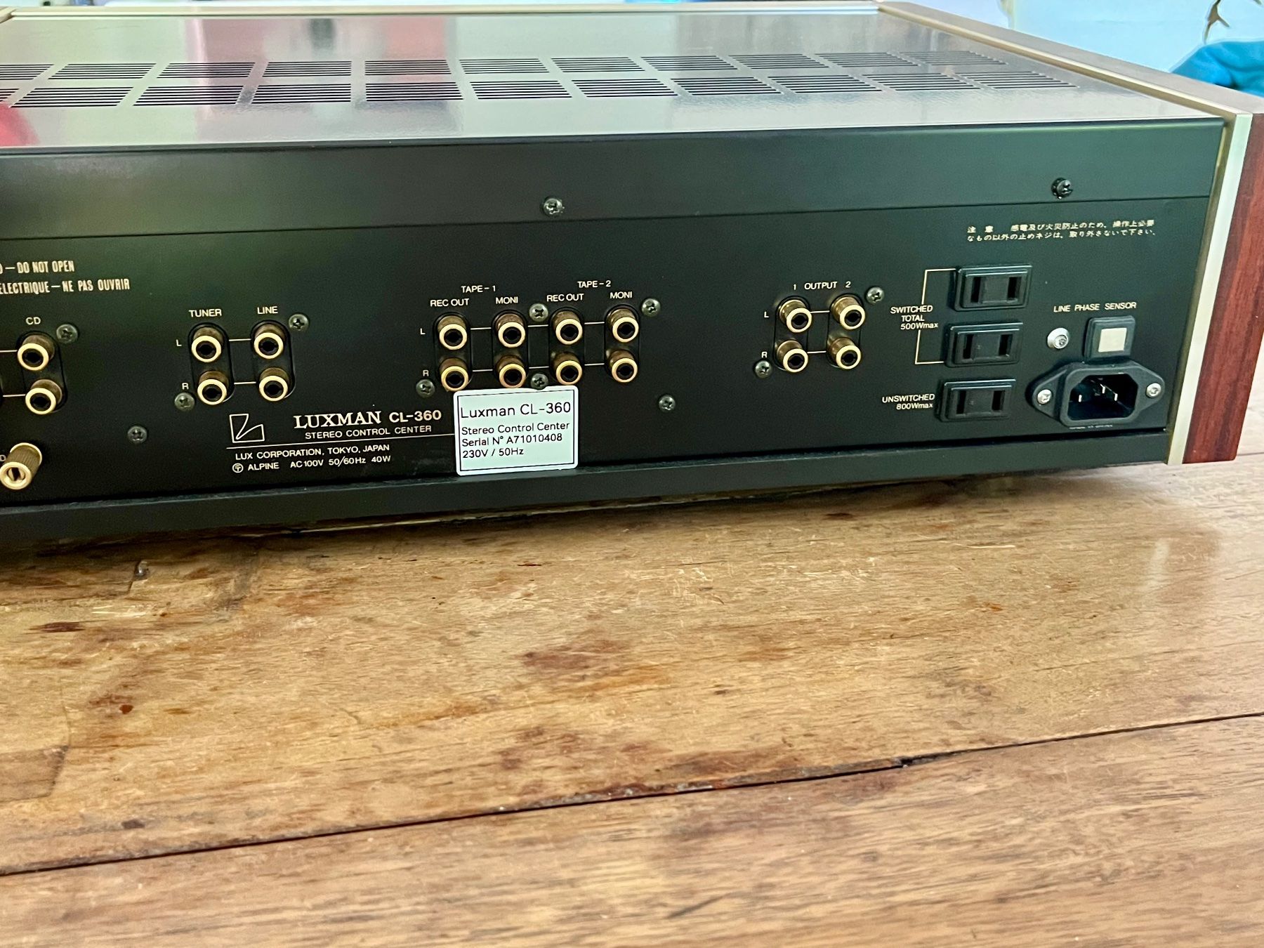 Luxman Amplificateurs: Luxman CL-360 Röhrenvorverstärker – D'occasion à Kilchberg ZH par Jaysteve 4