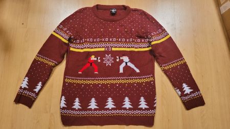 Pull de Noël retro Street Fighter – Taille M