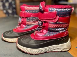 rote, warme Winter-Gummistiefel Gr. 35