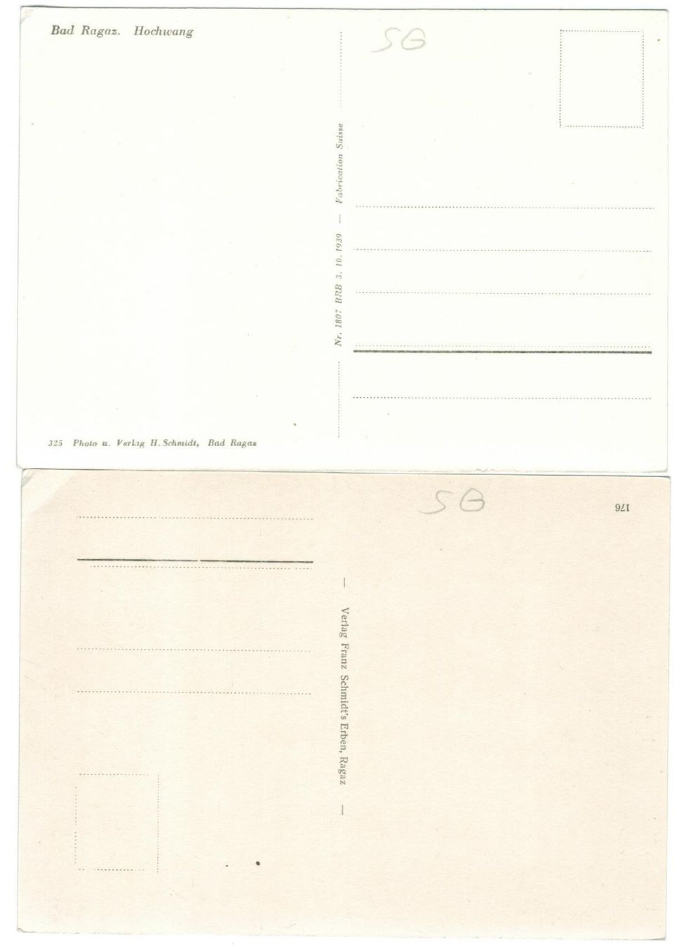 Cartoline postali: 2 AK Bad Ragaz – Usato da Zürich venduto da Tolima194 1