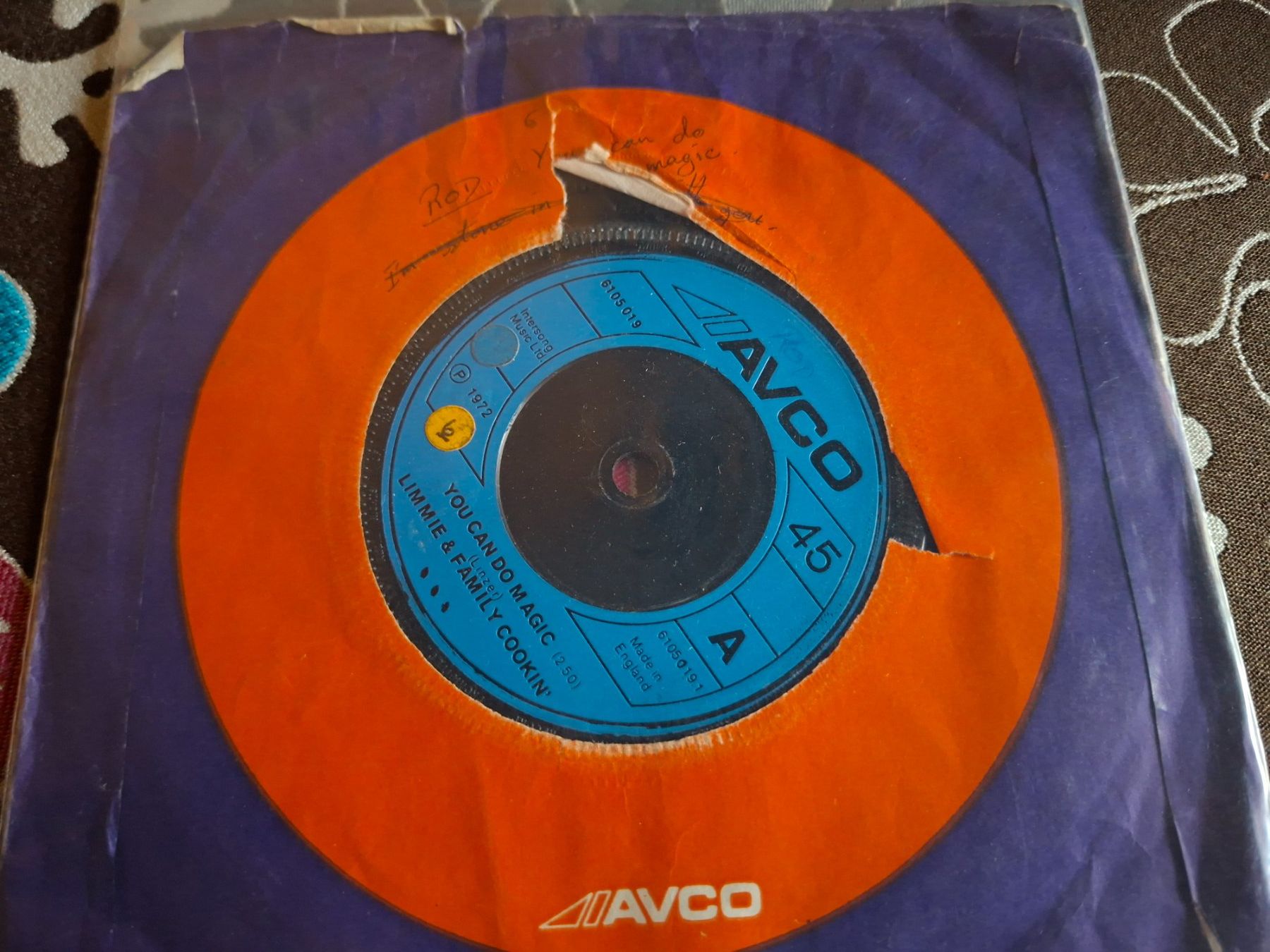 Schallplatten: Single 7'' Limmie  & Family Cookin' – Gebraucht aus Burg AG von ..machine_rec..