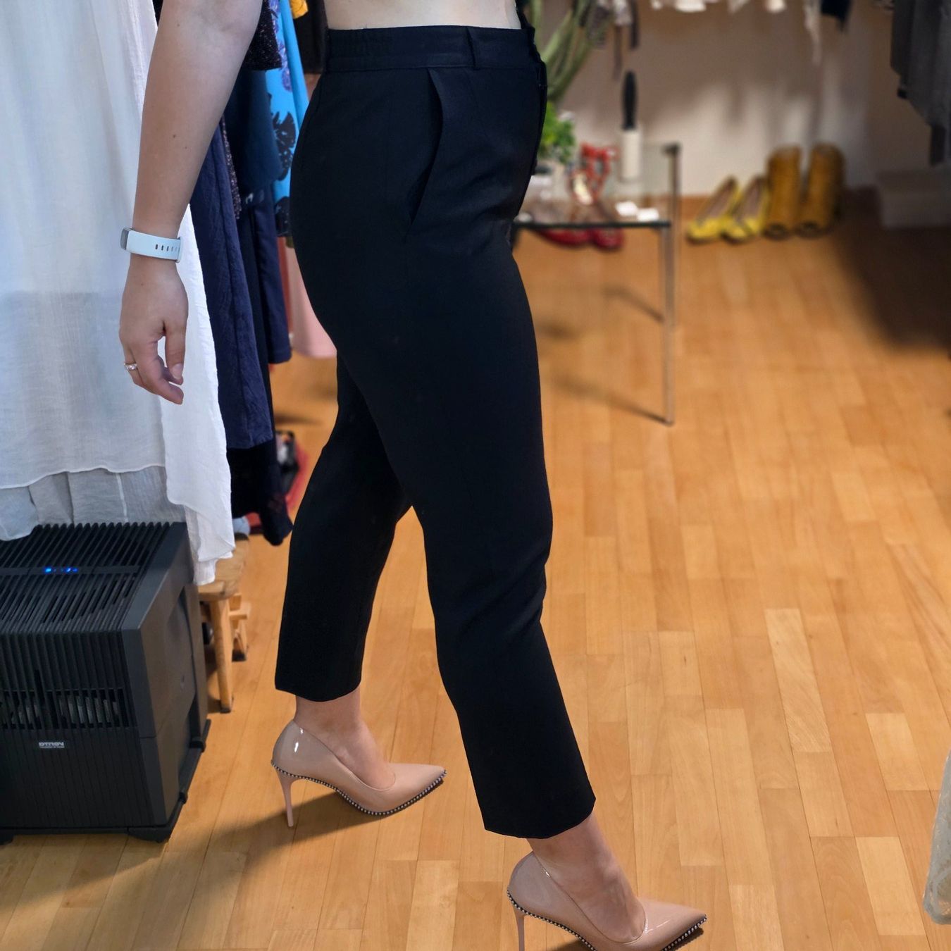 Pantaloni: BIANCA elegante schwarze Hose M – Usato da Wald ZH venduto da CapLux