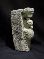 Figurative Skulptur, Architektur Element aus Stein