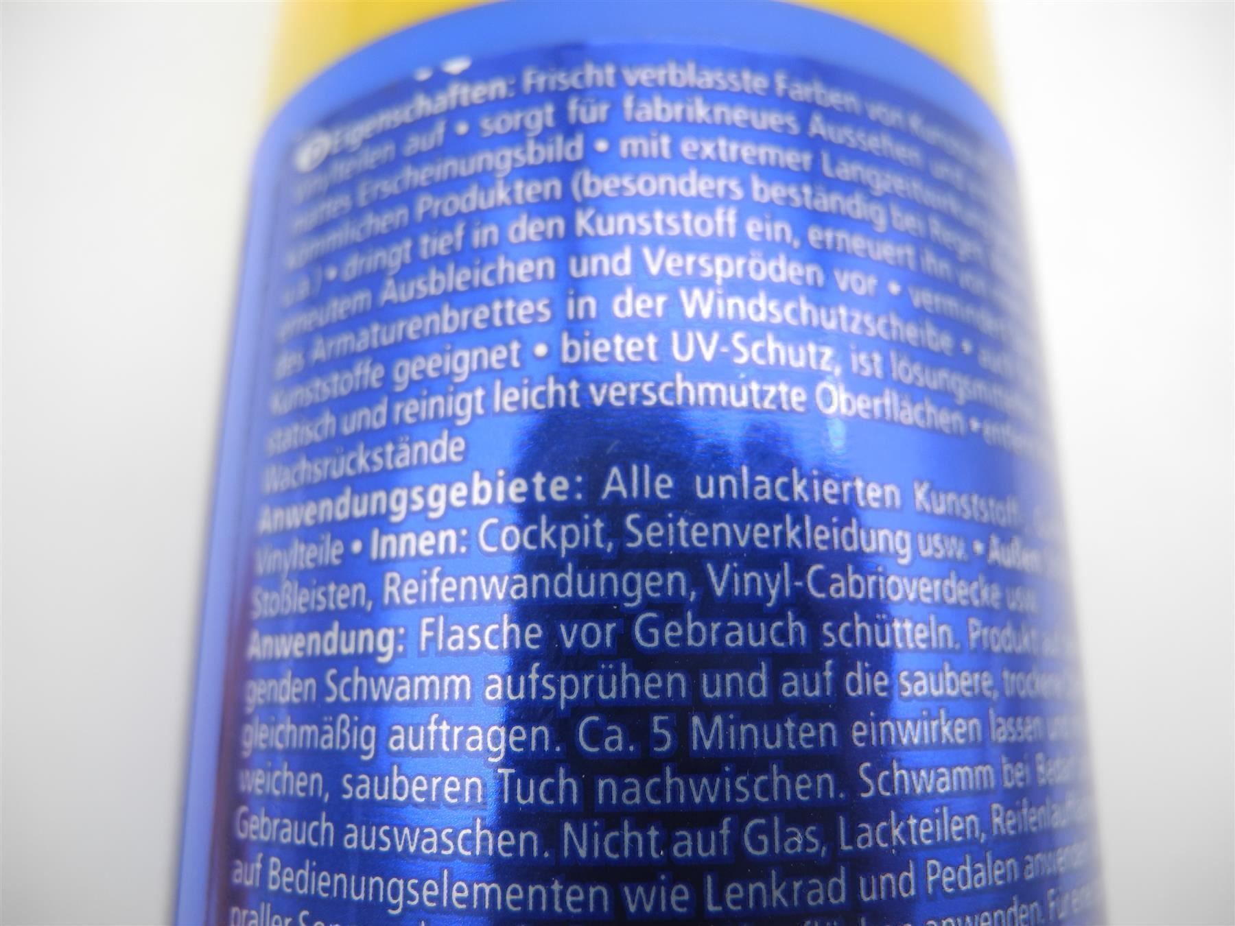 Prodotti di pulizia: A1 Kunststoff Tiefenpfleger, Nr. i59 – Nuovo e nell'imballaggio originale da Kottwil venduto da Crazyrolf 3