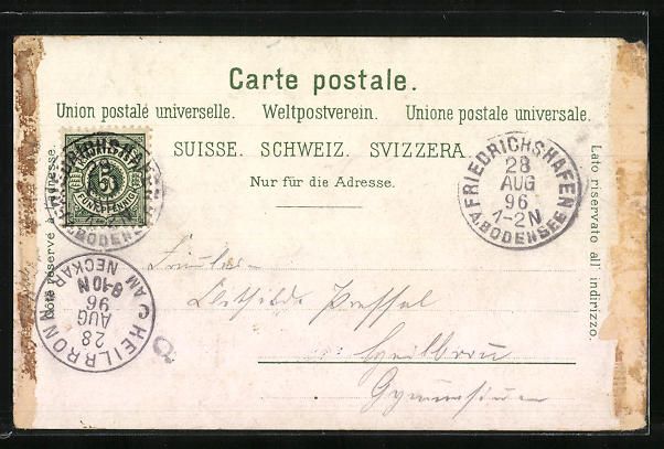 Cartes postales: Litho Arbon, Teilansicht, Hotel Baer – D'occasion à Berlin par bartko-reher 1