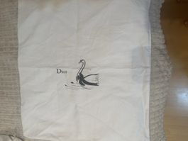 Staubbeutel Dior Schwan Motiv weiss gute Zustand