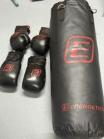 Boxsack mit 2 Boxhandschuhen "Energetics" + Aufhängekette