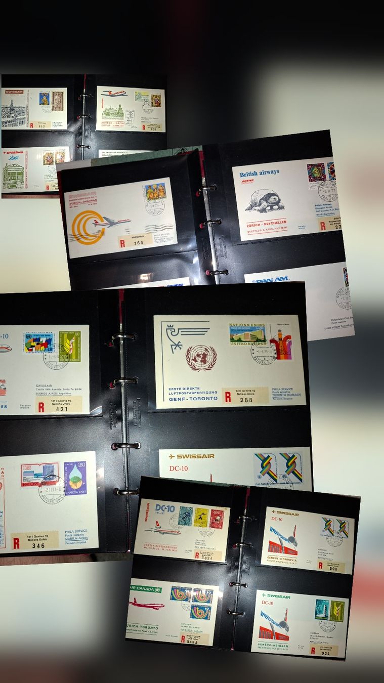 Tutti i francobolli: Swissairbriefe 1977 64Stk. 1977 – Usato da Balgach venduto da SIMEON27