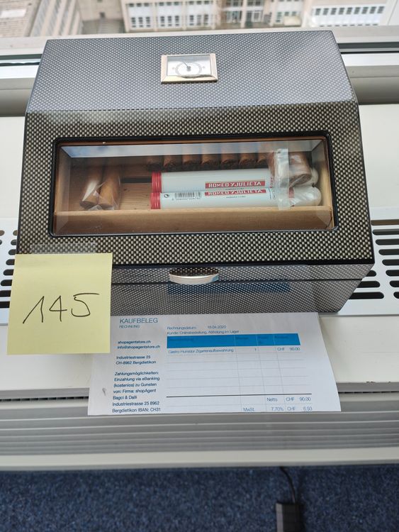 UHZBTEC Reise-Zigarrenetui - Luftdichter Humidor Für 6-18 Zigarren