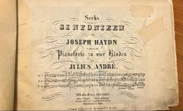 Notenbuch Klaviernoten von früher 