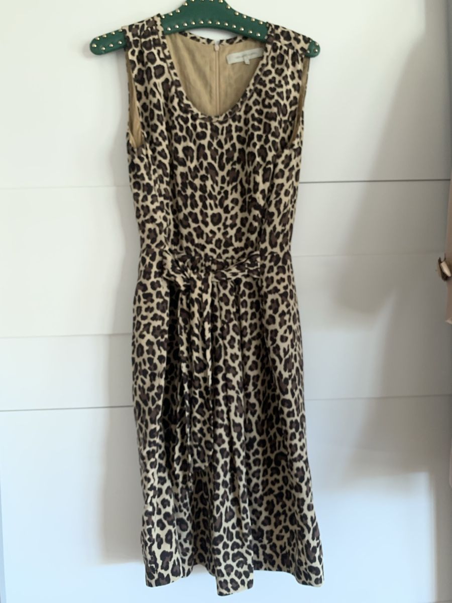 Vestiti: Gerard Darel seiden Kleid leopard – Usato da Zürich venduto da Nikuska32